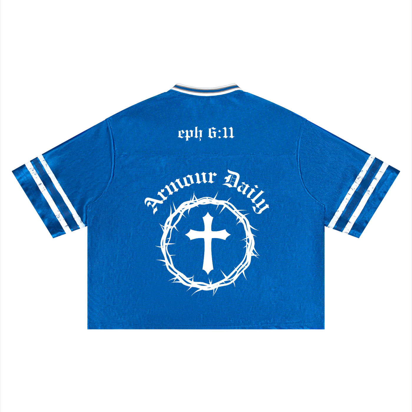 Blue A.D. Baseball tee