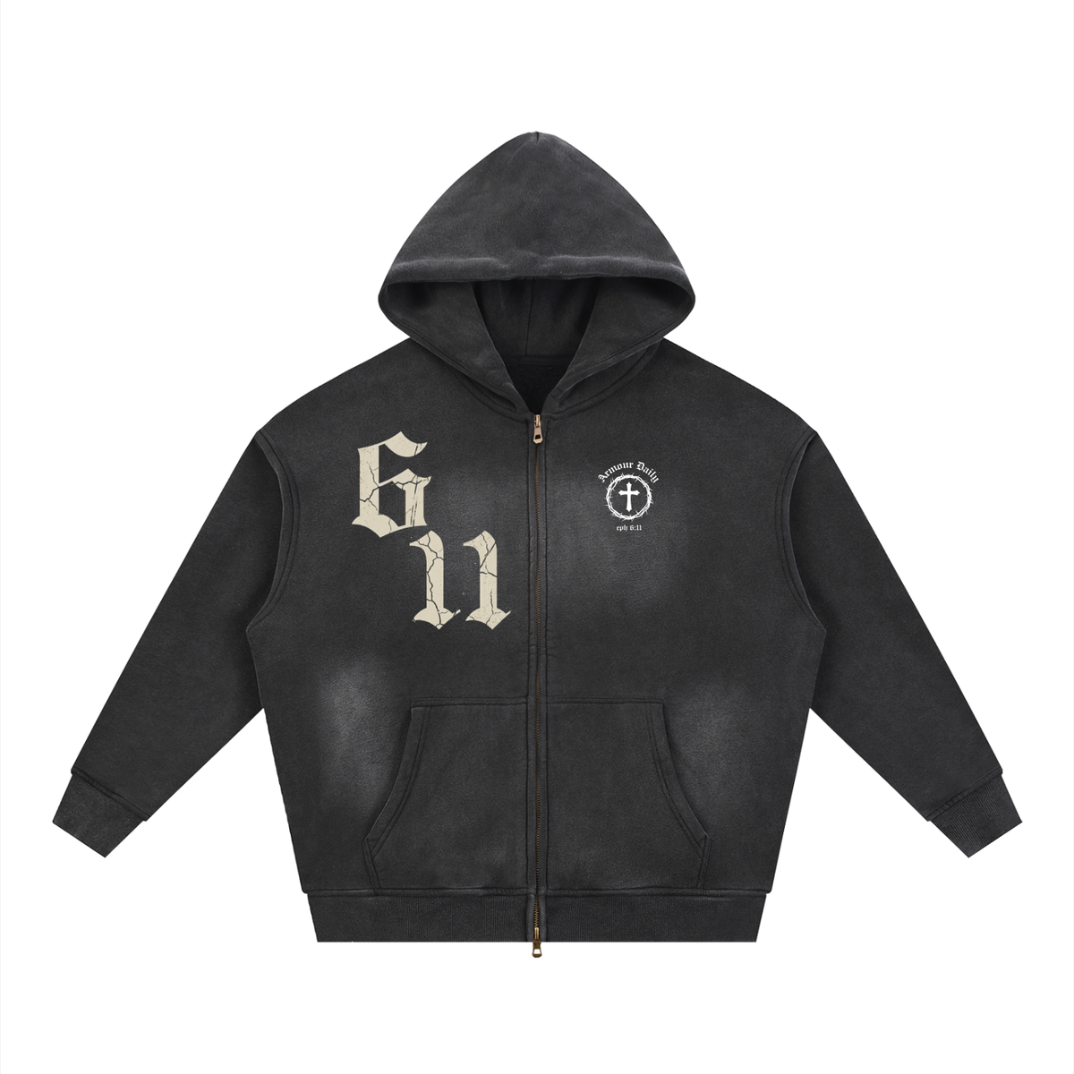 A.D. Two-way Zipper Hoodie