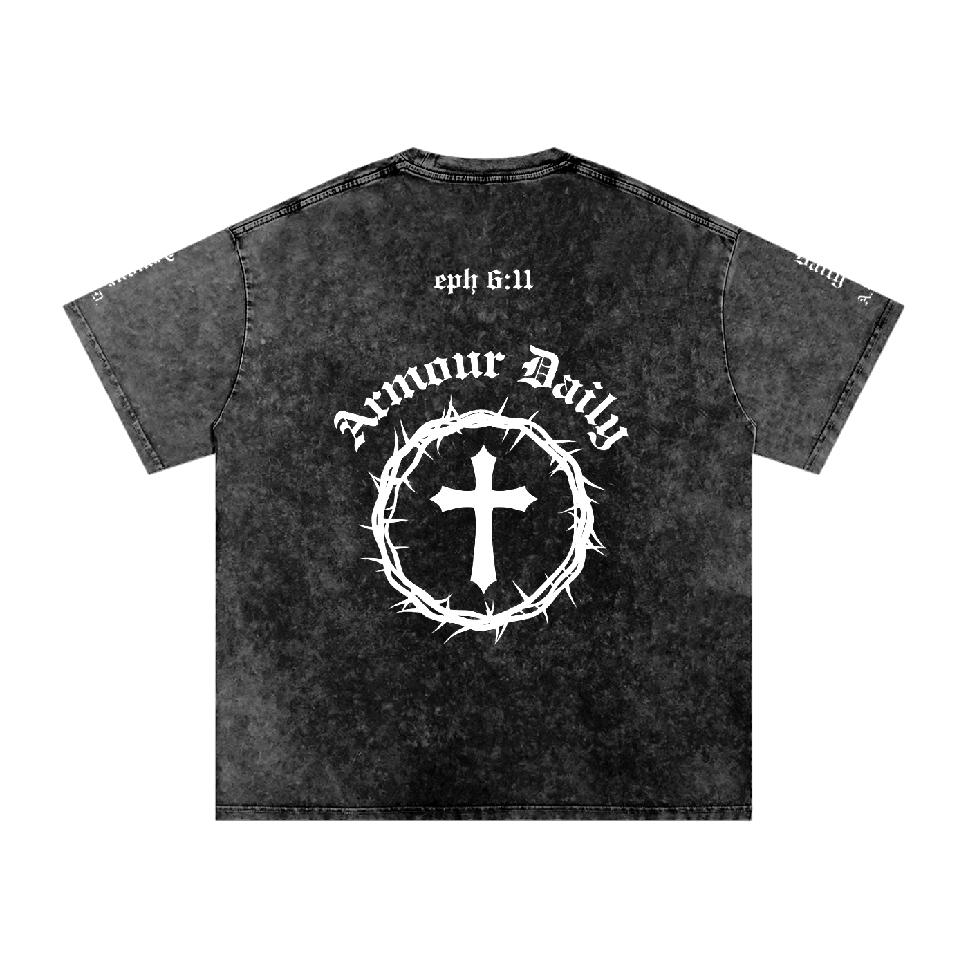 Graphite Washed Oversized A.D tee